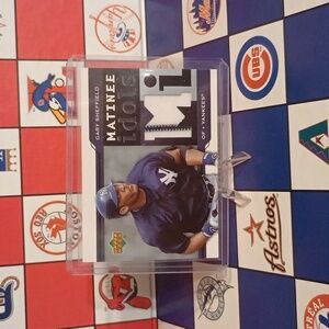 Gary Sheffield game used jersey memorabilia baseball card